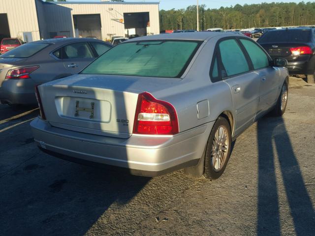 YV1TS92D221256093 - 2002 VOLVO S80 SILVER photo 4