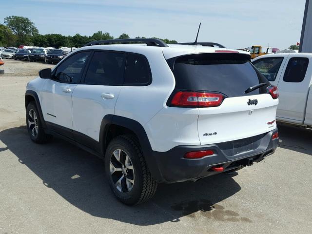 1C4PJMBS7GW210703 - 2016 JEEP CHEROKEE T WHITE photo 3