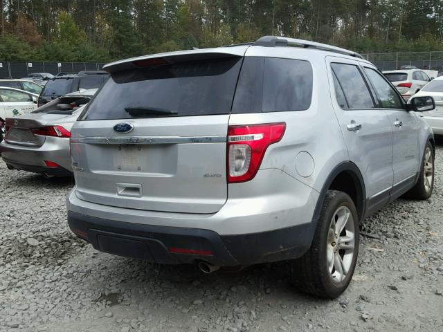 1FMHK8F8XBGA14468 - 2011 FORD EXPLORER L SILVER photo 4