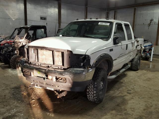 1FTSW31F12ED06125 - 2002 FORD F350 WHITE photo 2