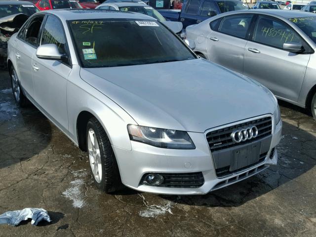 WAULF78K49N011476 - 2009 AUDI A4 2.0T QU SILVER photo 1