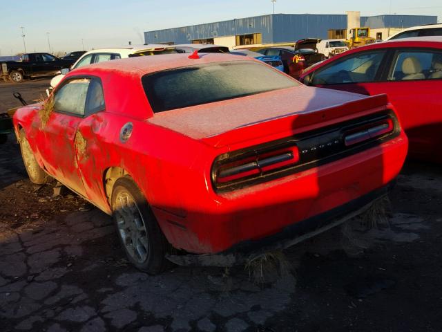 2C3CDZGG2HH627366 - 2017 DODGE CHALLENGER ORANGE photo 3