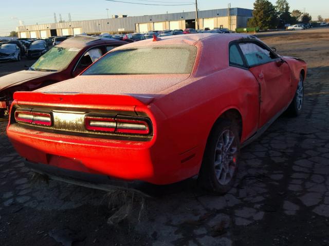 2C3CDZGG2HH627366 - 2017 DODGE CHALLENGER ORANGE photo 4