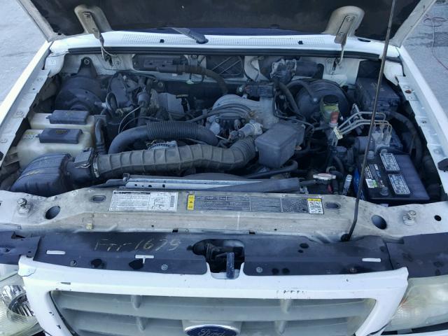 1FTYR10U11TA74402 - 2001 FORD RANGER WHITE photo 7