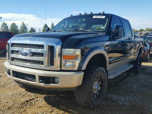 1FTWW31R68EC94493 - 2008 FORD F350 SRW S BLACK photo 2