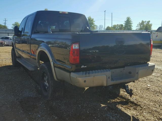 1FTWW31R68EC94493 - 2008 FORD F350 SRW S BLACK photo 3