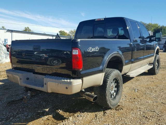 1FTWW31R68EC94493 - 2008 FORD F350 SRW S BLACK photo 4