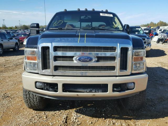 1FTWW31R68EC94493 - 2008 FORD F350 SRW S BLACK photo 9