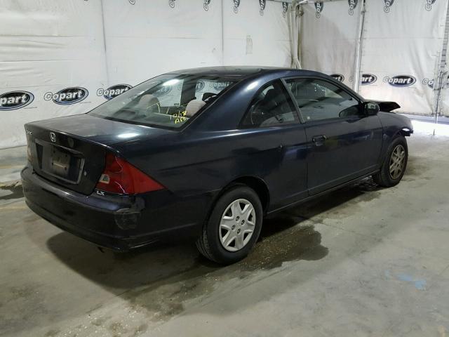 1HGEM22503L007839 - 2003 HONDA CIVIC BLUE photo 4