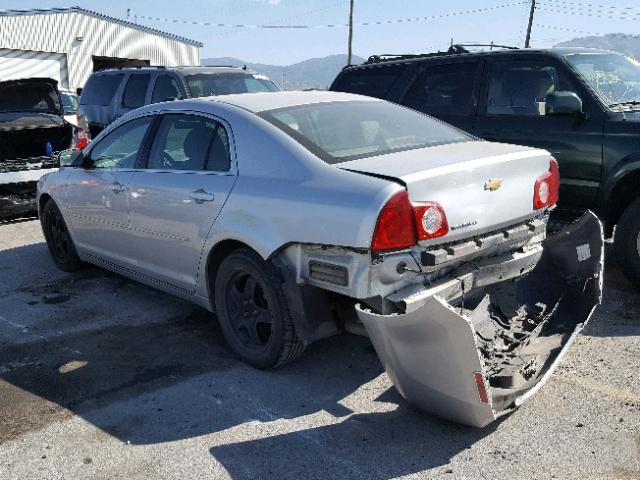 1G1ZC5EBXAF306975 - 2010 CHEVROLET MALIBU 1LT SILVER photo 3