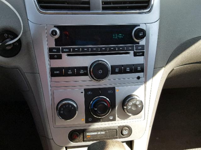 1G1ZC5EBXAF306975 - 2010 CHEVROLET MALIBU 1LT SILVER photo 9