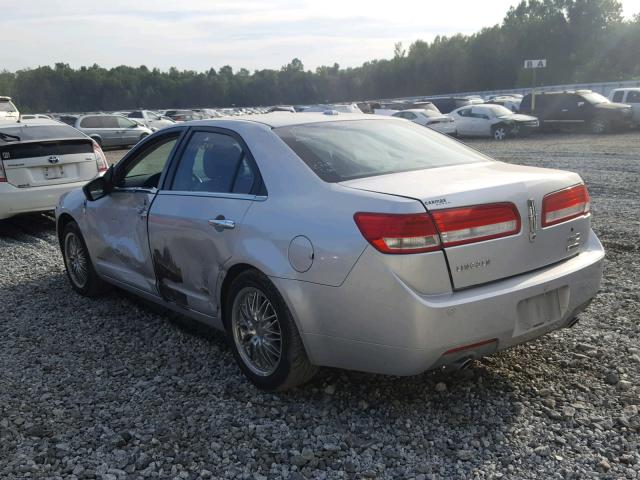 3LNDL2L30CR800212 - 2012 LINCOLN MKZ HYBRID SILVER photo 3