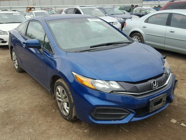 2HGFG3B58EH526686 - 2014 HONDA CIVIC LX BLUE photo 1