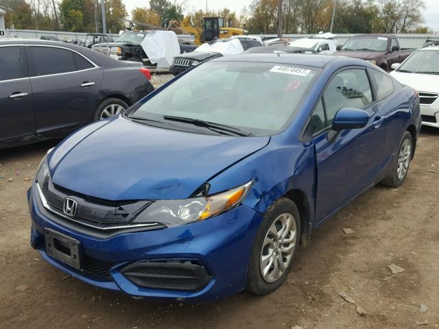 2HGFG3B58EH526686 - 2014 HONDA CIVIC LX BLUE photo 2