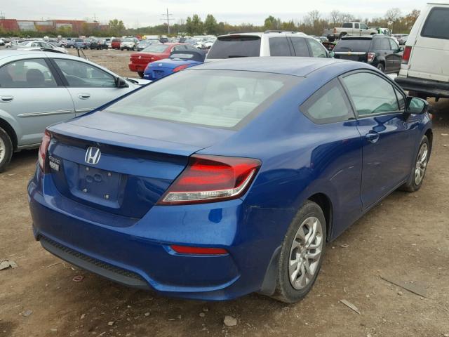 2HGFG3B58EH526686 - 2014 HONDA CIVIC LX BLUE photo 4