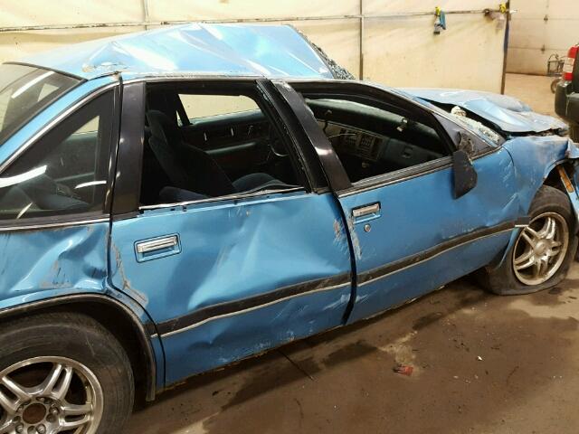 2G4WB54TXP1423782 - 1993 BUICK REGAL CUST BLUE photo 9