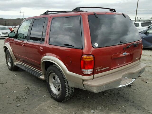 1FMZU32E9XZB21777 - 1999 FORD EXPLORER RED photo 3