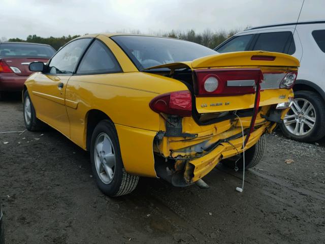 1G1JF12FX37298278 - 2003 CHEVROLET CAVALIER L YELLOW photo 3