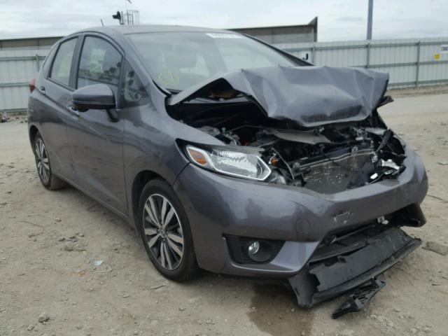 JHMGK5H7XGX033854 - 2016 HONDA FIT EX GRAY photo 1