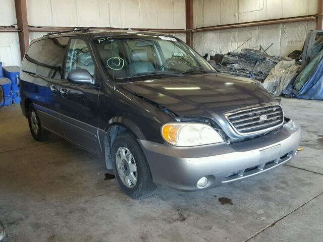 KNDUP131526271790 - 2002 KIA SEDONA EX GRAY photo 1