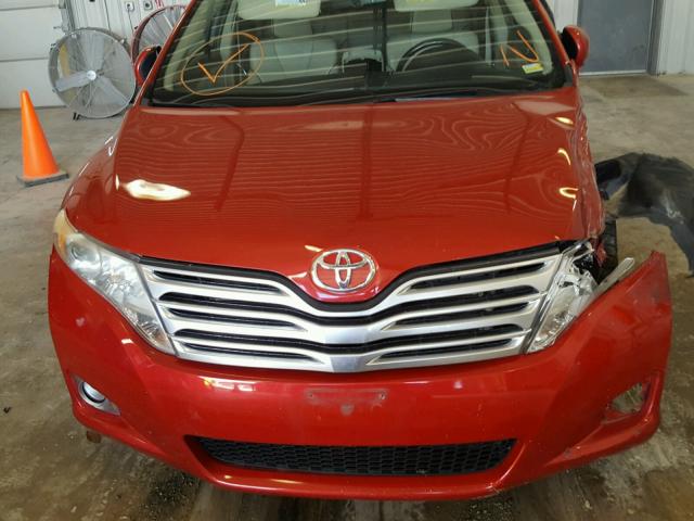 4T3BK11A49U010524 - 2009 TOYOTA VENZA BASE RED photo 7