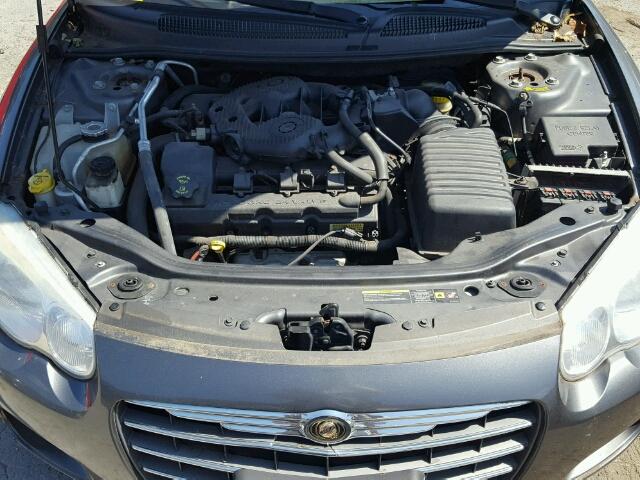 1C3EL65R34N410179 - 2004 CHRYSLER SEBRING LI GRAY photo 7