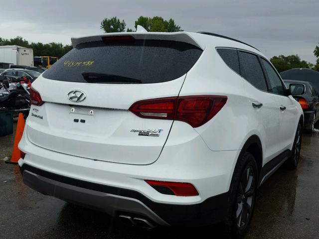 5XYZWDLA1HG484106 - 2017 HYUNDAI SANTA FE S WHITE photo 4