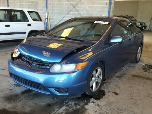 2HGFG12816H522253 - 2006 HONDA CIVIC EX BLUE photo 2