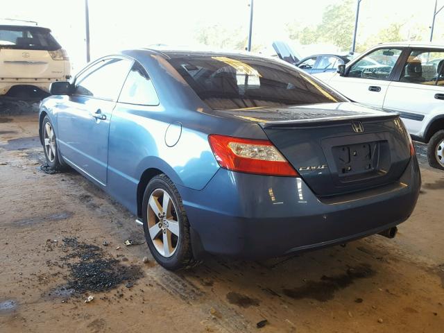 2HGFG12816H522253 - 2006 HONDA CIVIC EX BLUE photo 3