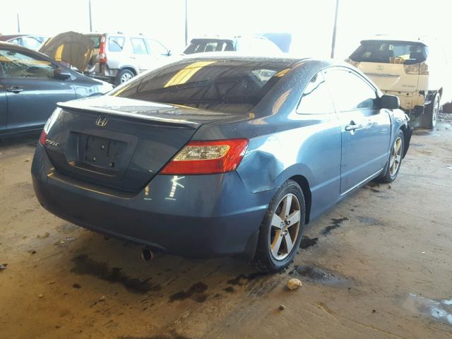 2HGFG12816H522253 - 2006 HONDA CIVIC EX BLUE photo 4