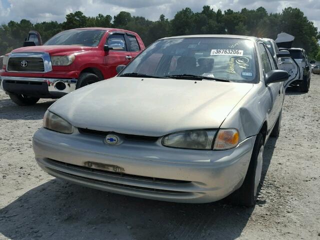 1Y1SK5487XZ412482 - 1999 CHEVROLET GEO PRIZM SILVER photo 2