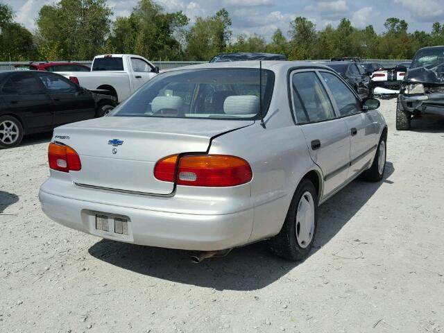 1Y1SK5487XZ412482 - 1999 CHEVROLET GEO PRIZM 银色 照片 4