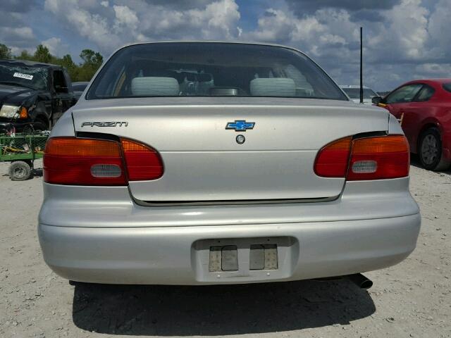 1Y1SK5487XZ412482 - 1999 CHEVROLET GEO PRIZM 银色 照片 9