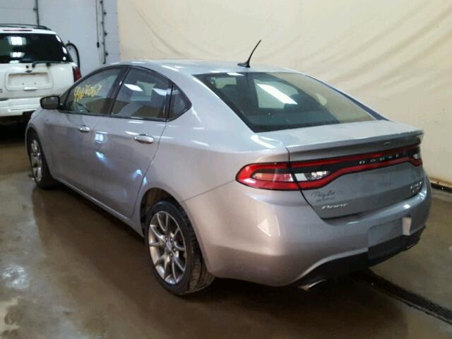 1C3CDFBB8ED903116 - 2014 DODGE DART SXT SILVER photo 3