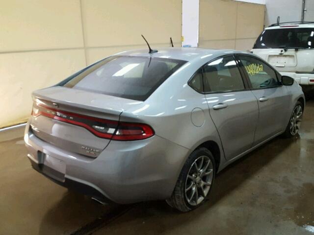 1C3CDFBB8ED903116 - 2014 DODGE DART SXT SILVER photo 4