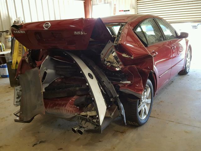 1N4BA41EX5C831122 - 2005 NISSAN MAXIMA SE RED photo 4