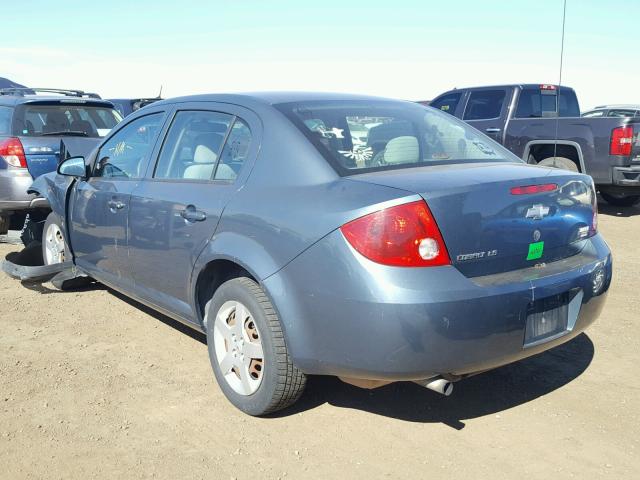 1G1AK55F867846751 - 2006 CHEVROLET COBALT LS BLUE photo 3