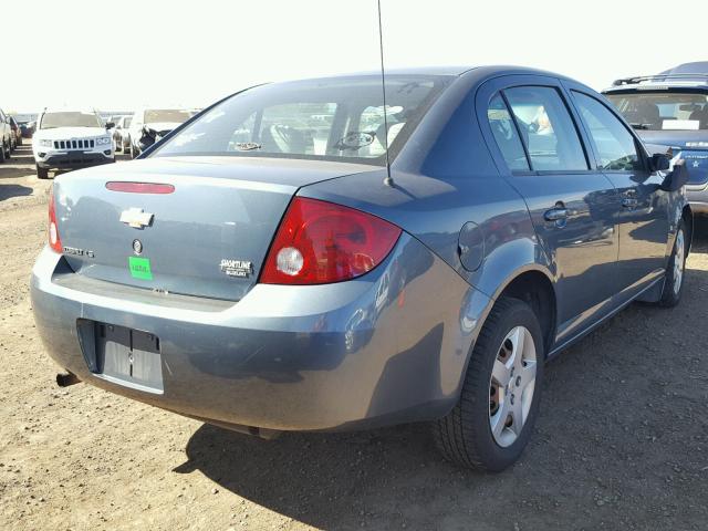 1G1AK55F867846751 - 2006 CHEVROLET COBALT LS BLUE photo 4