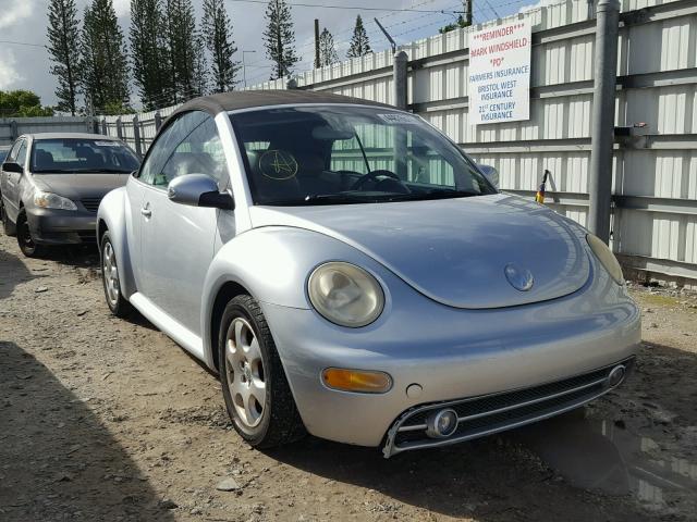 3VWCK21Y73M310801 - 2003 VOLKSWAGEN NEW BEETLE SILVER photo 1