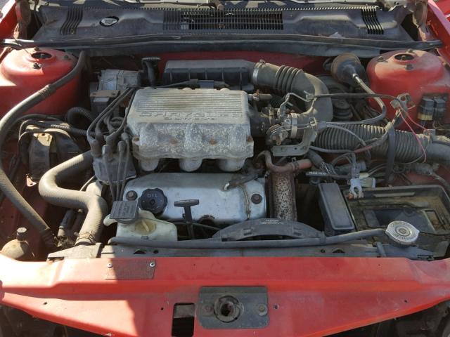 1B3XA7636NF219041 - 1992 DODGE SPIRIT ES RED photo 7