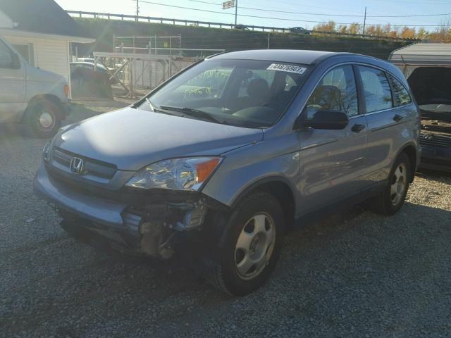 5J6RE483X7L005269 - 2007 HONDA CR-V LX BLUE photo 2