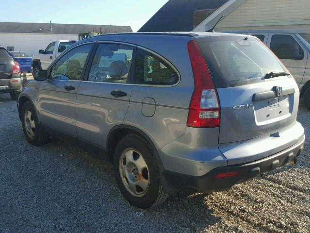 5J6RE483X7L005269 - 2007 HONDA CR-V LX BLUE photo 3