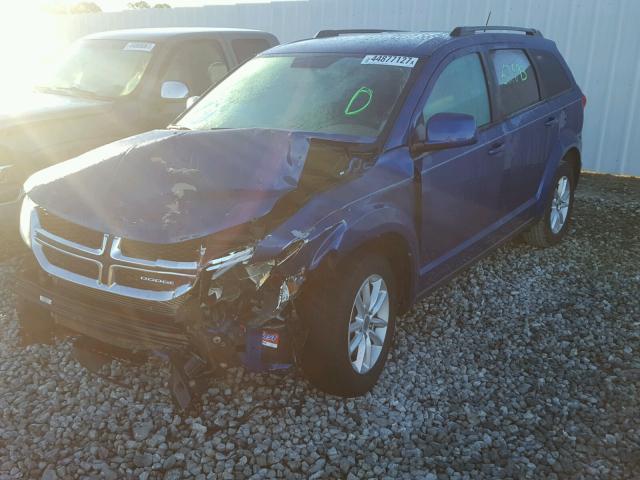 3C4PDCBG7FT628051 - 2015 DODGE JOURNEY SX BLUE photo 2