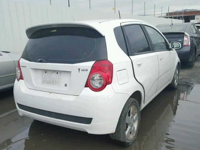 KL2TD66E79B654540 - 2009 PONTIAC G3 WHITE photo 4