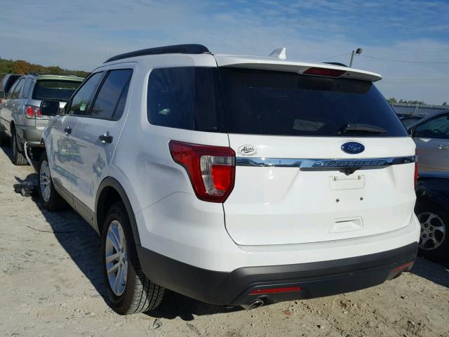 1FM5K7B89HGC82682 - 2017 FORD EXPLORER WHITE photo 3