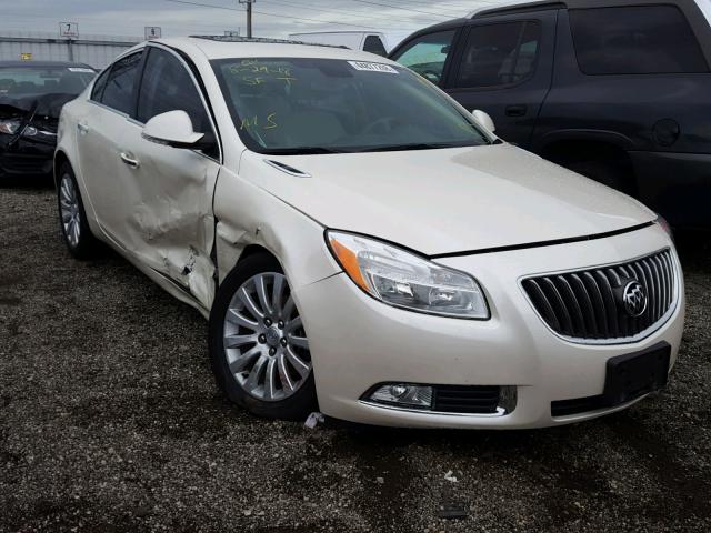 2G4GS5EV5C9214059 - 2012 BUICK REGAL PREM WHITE photo 1