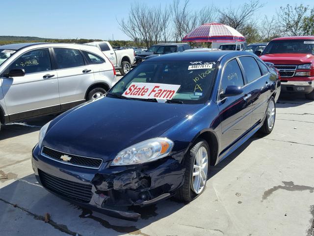 2G1WC5E34C1245614 - 2012 CHEVROLET IMPALA BLUE photo 2