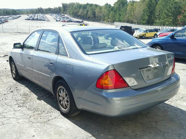 4T1BF28B0YU055086 - 2000 TOYOTA AVALON BLUE photo 3