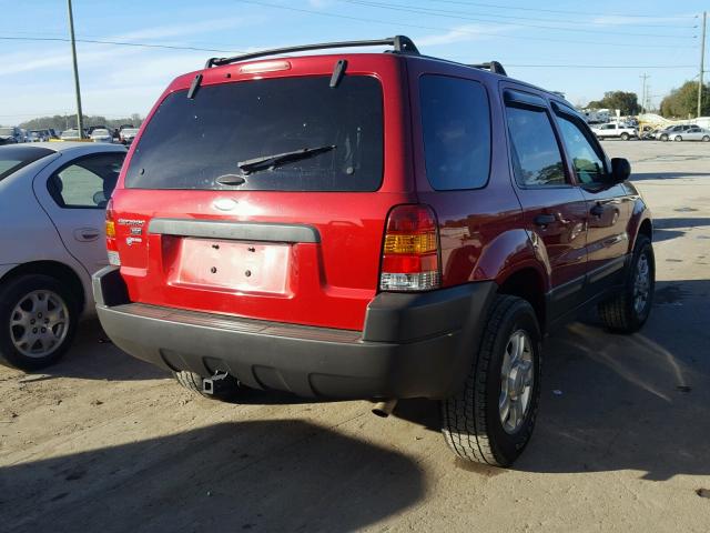 1FMCU93174KA49955 - 2004 FORD ESCAPE XLT RED photo 4