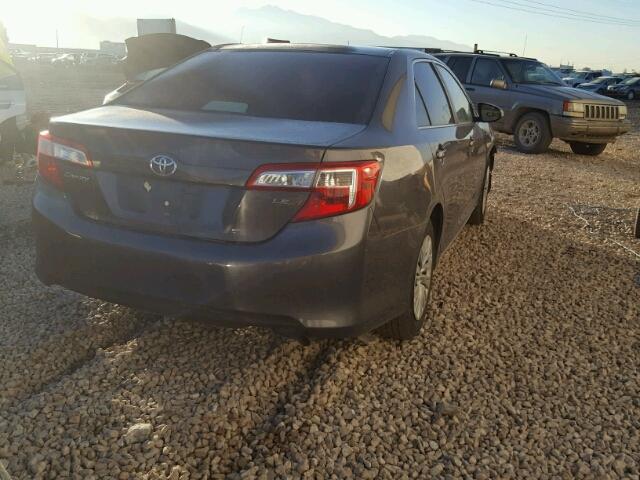 4T4BF1FK0DR284882 - 2013 TOYOTA CAMRY L GRAY photo 4